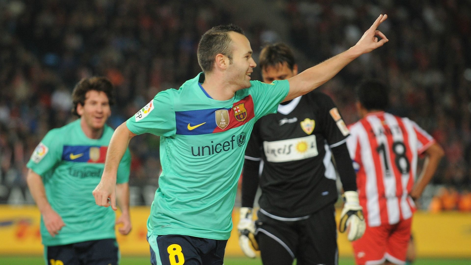 Andres Iniesta Barcelona Almeria 11212010