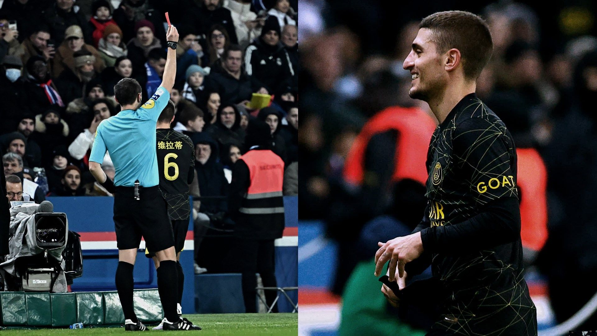 Verratti red card PSG Reims