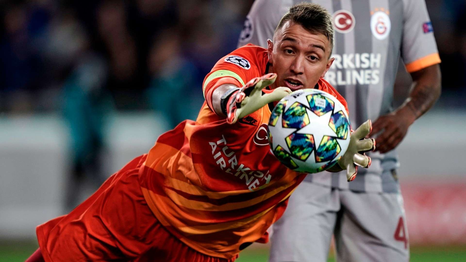 Galatasaray's Uruguayan goalkeeper Fernando Muslera