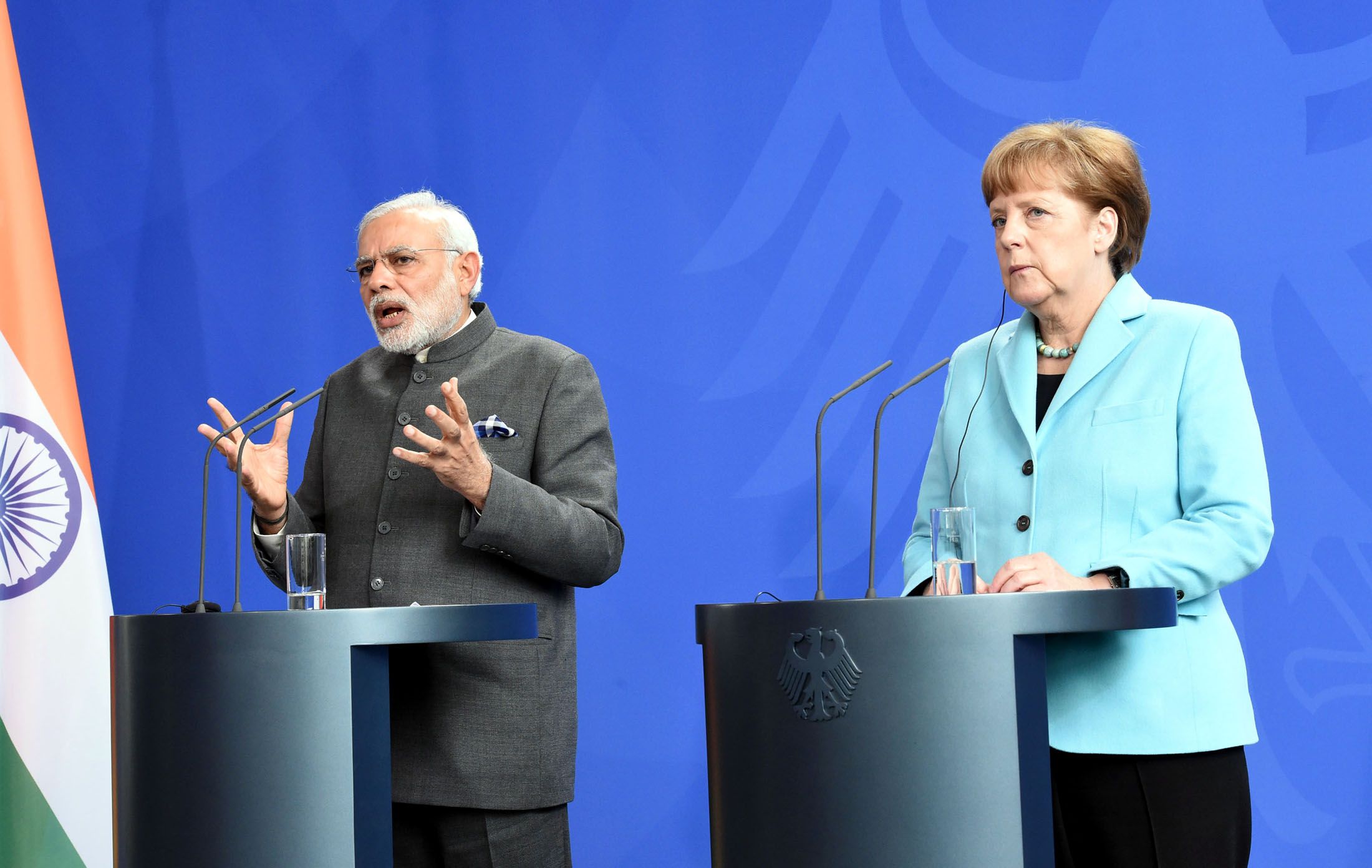 Narendra Modi Angela Merkel