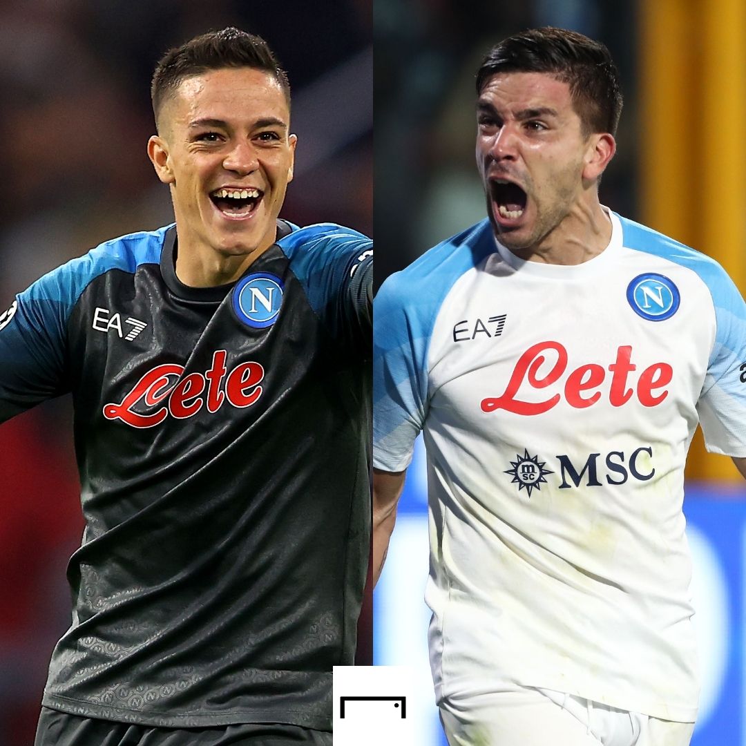 Giacomo Raspadori Giovanni Simeone Napoli 2022-23 GFX