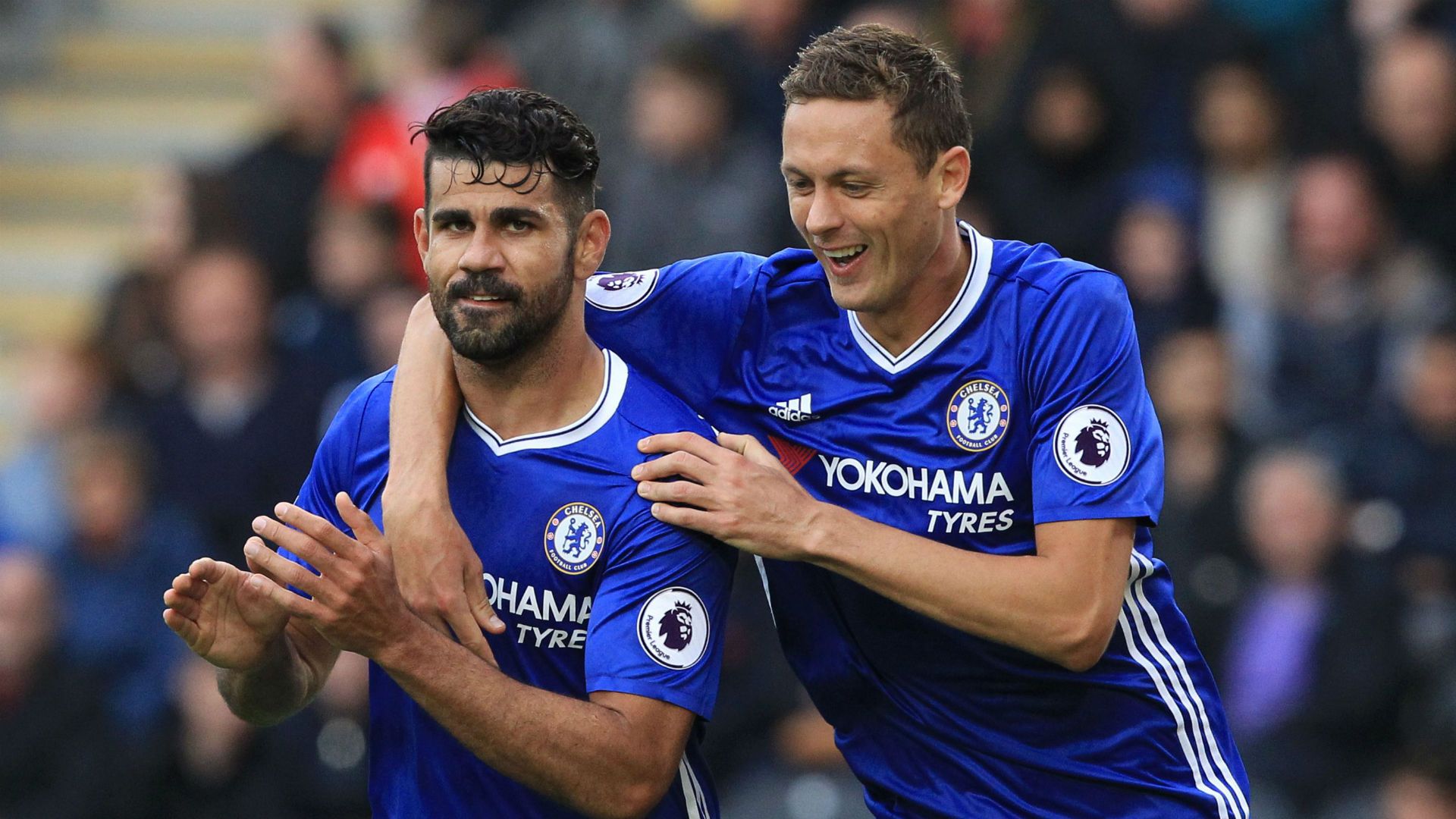 Diego Costa Nemanja Matic Chelsea 01102016