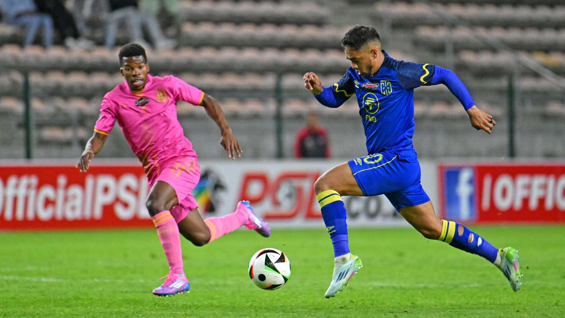 Sabelo Sithole, Royal AM & Haashim Domingo, Cape Town City, October 2024