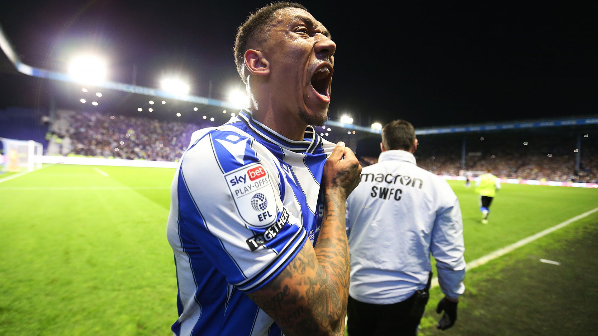Liam Palmer Sheffield Wednesday celebrate 2022-23