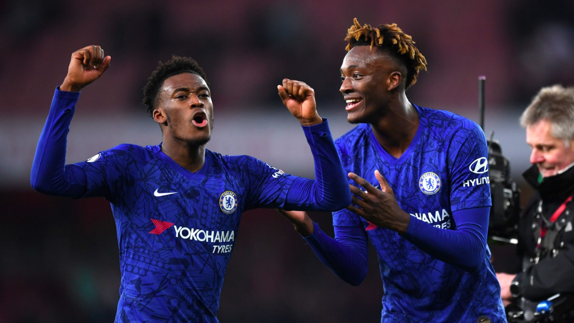 Callum Hudson-Odoi and Tammy Abraham Chelsea