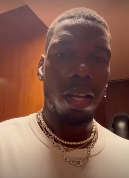 Paul Pogba back soon message