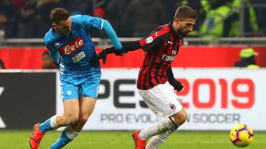 Fabio Borini Fabian Ruiz Milan Napoli Serie A