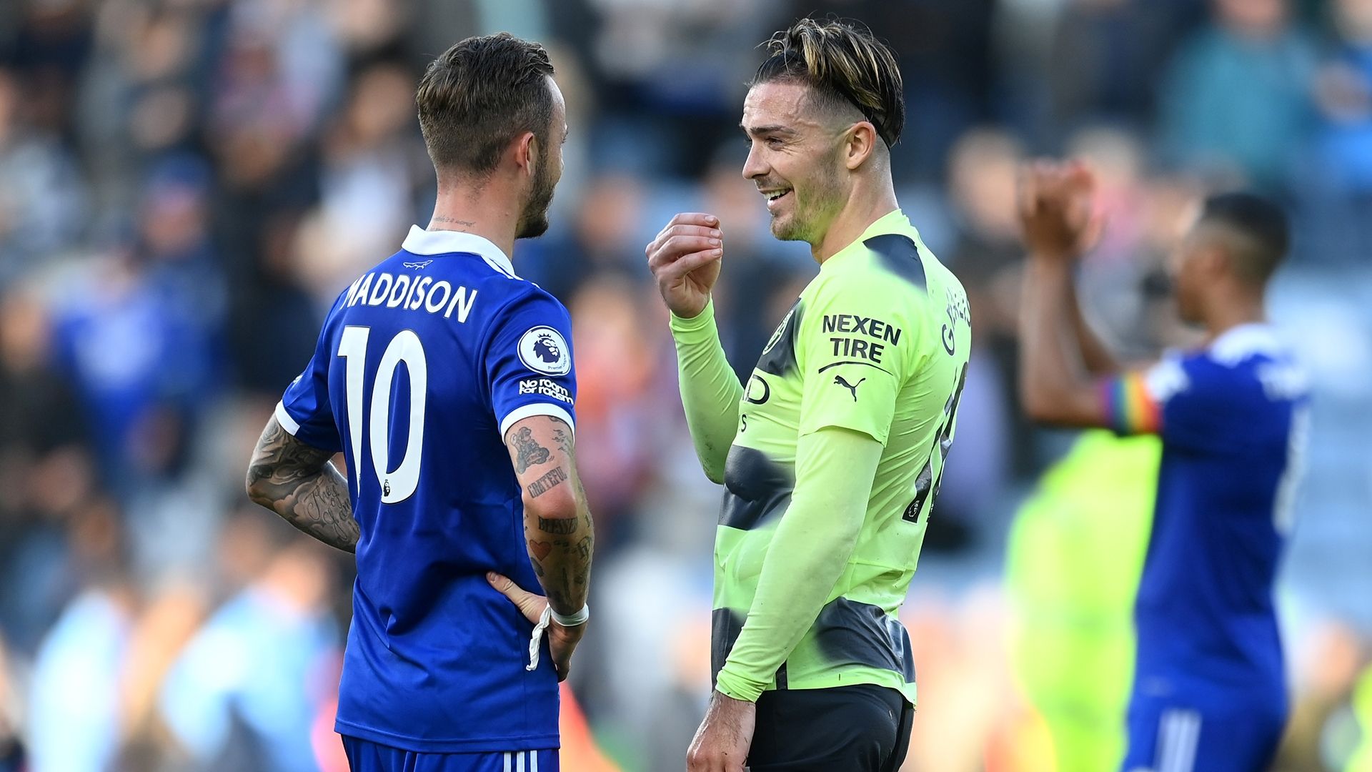 James Maddison Jack Grealish Leicester City Man City 2022-23