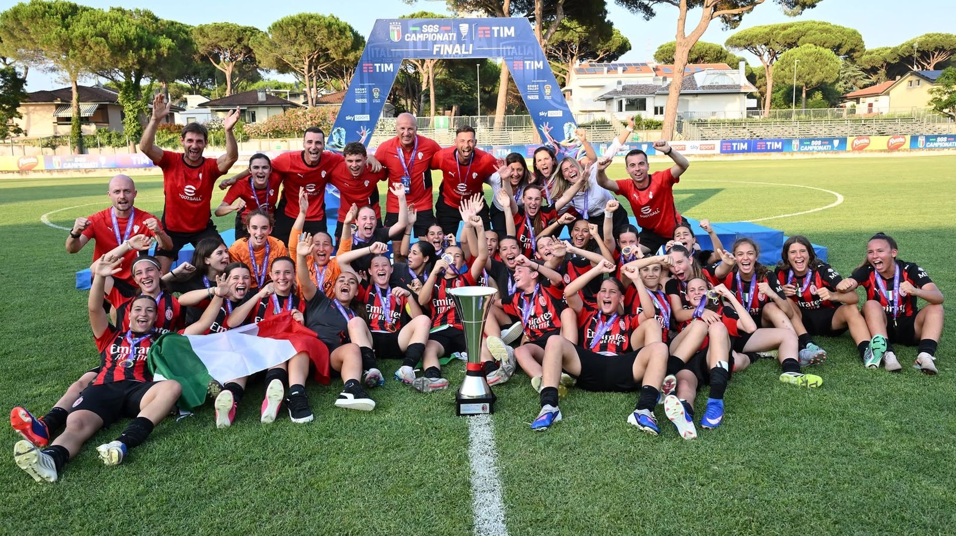 milan femminile under 15 campione ditalia 2026