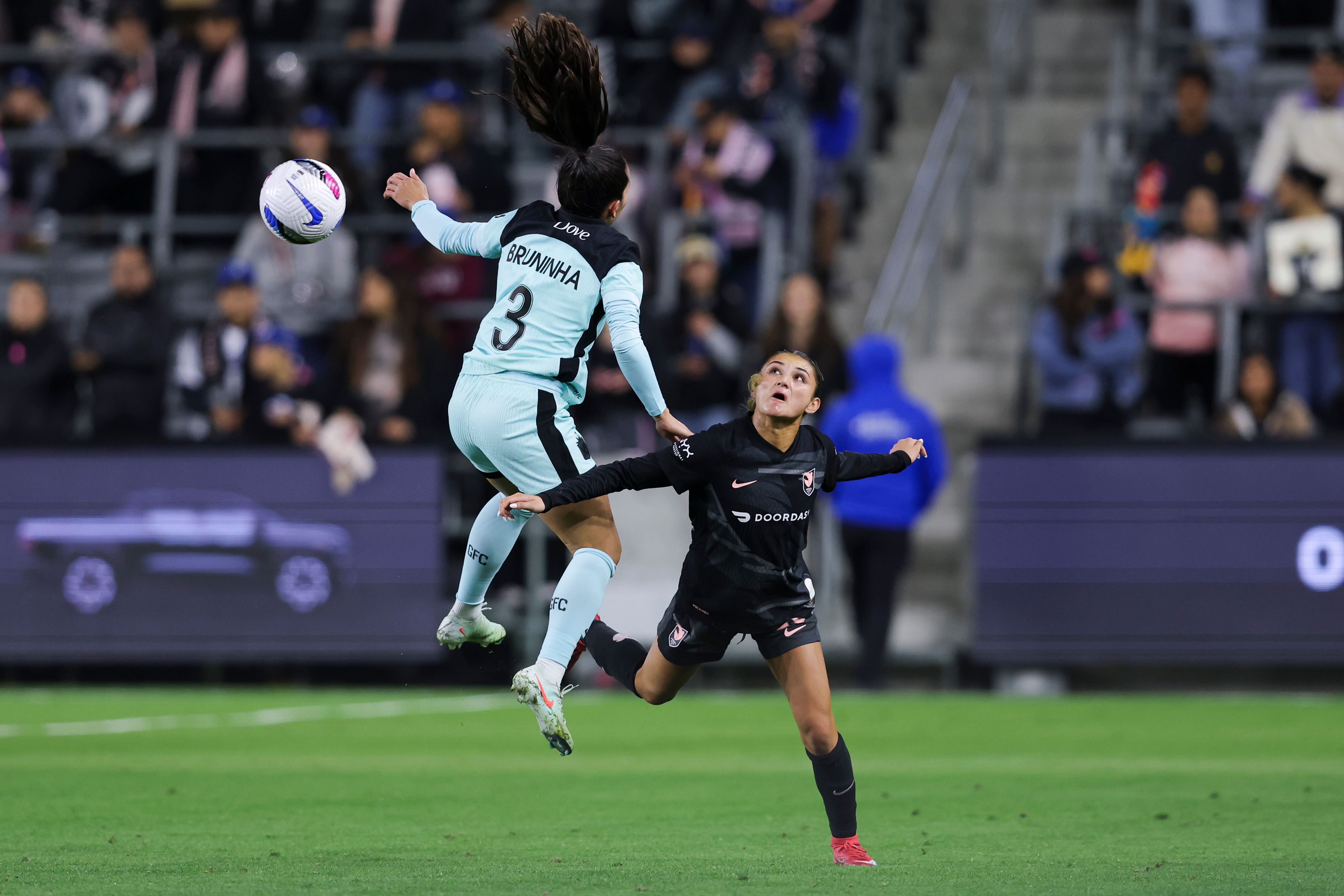 Bruninha and Gisele Thompson, Angel City FC v NJ/NY Gotham FC