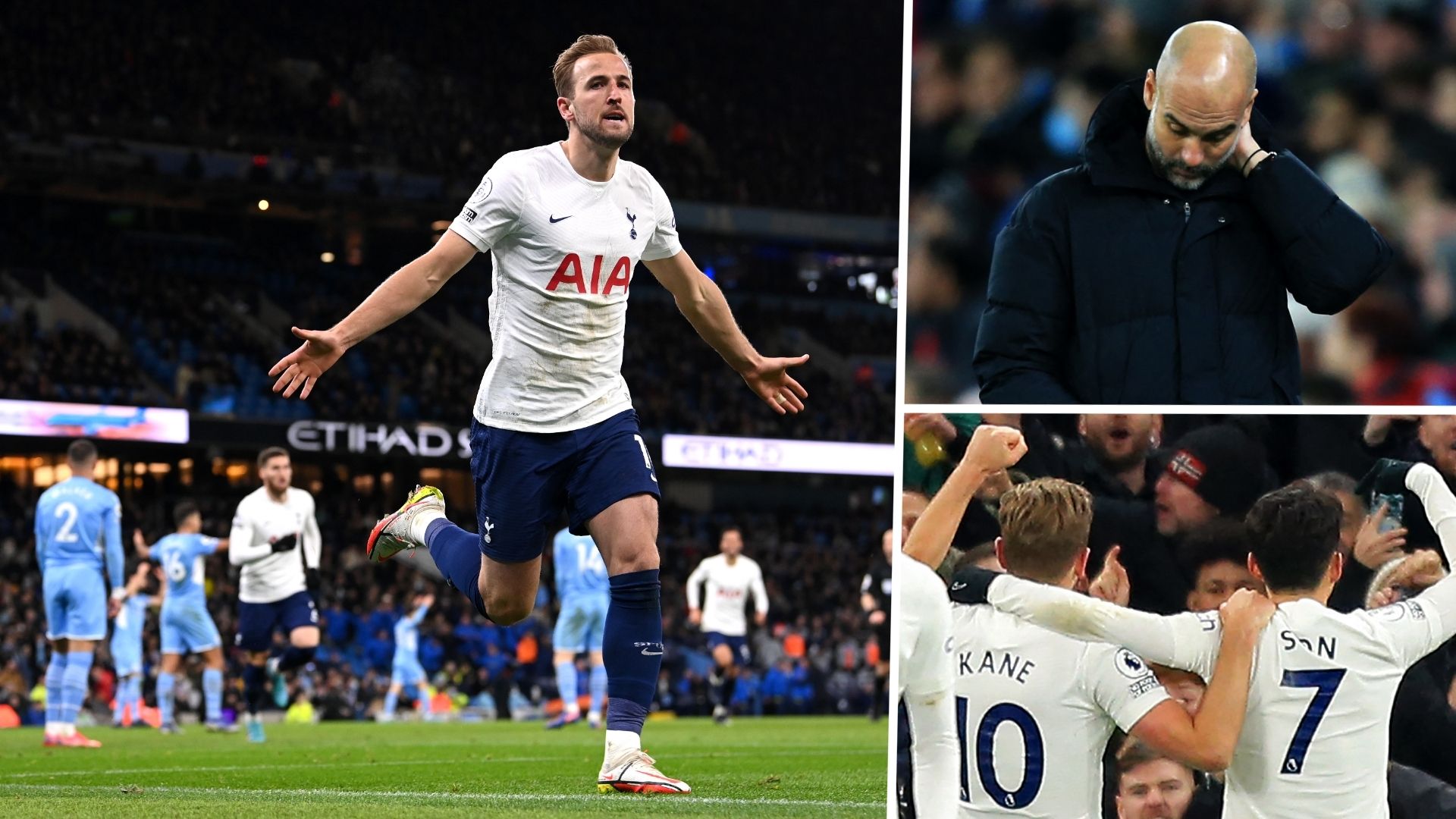 Kane, Son, Guardiola