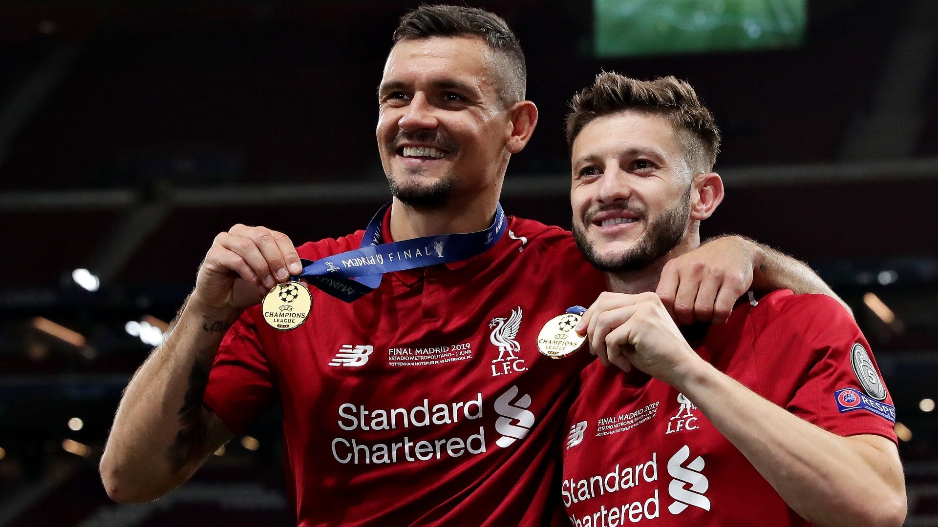 Adam Lallana Dejan Lovren Liverpool
