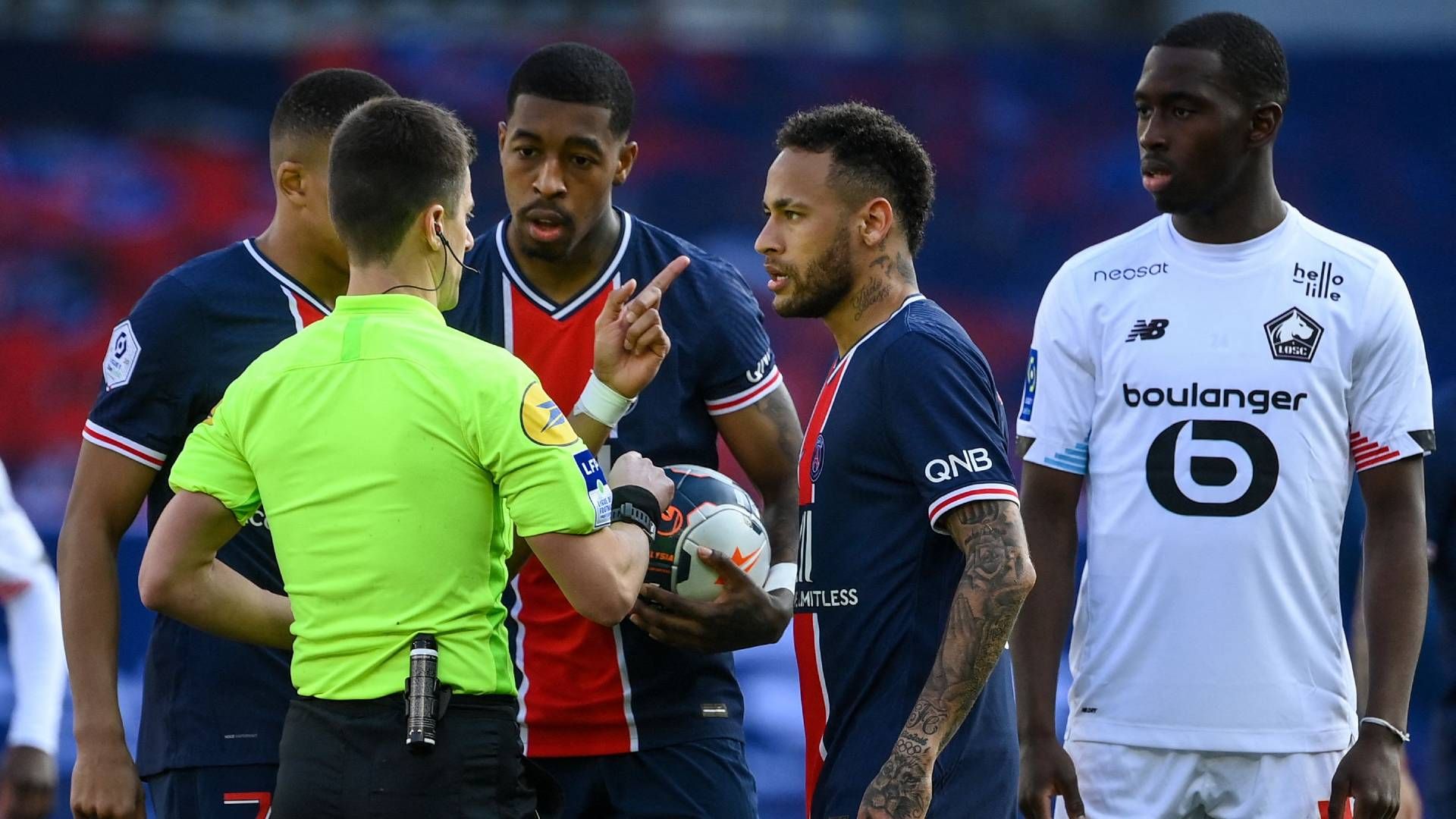 Paris PSG Lille Neymar