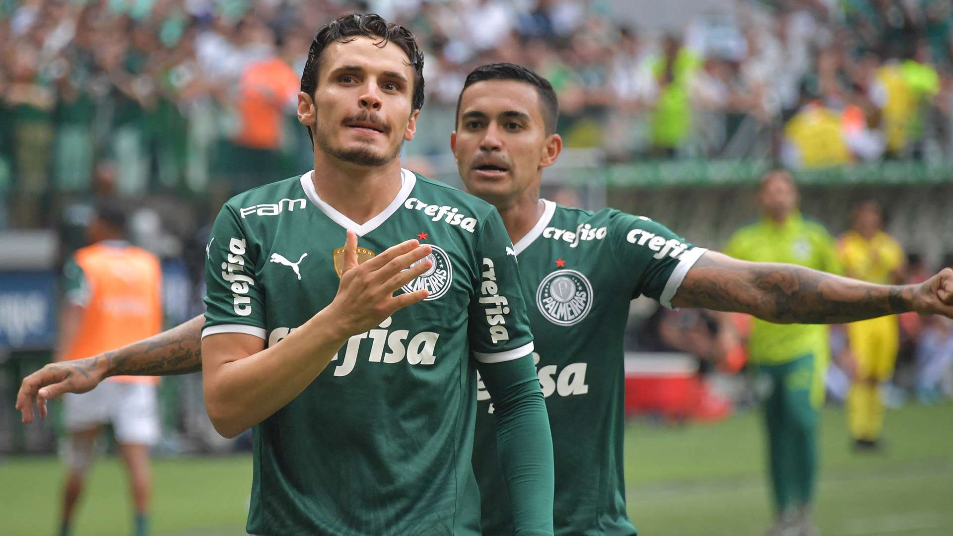 Raphael Veiga, Dudu, Palmeiras x São Paulo, final Paulista 03042022