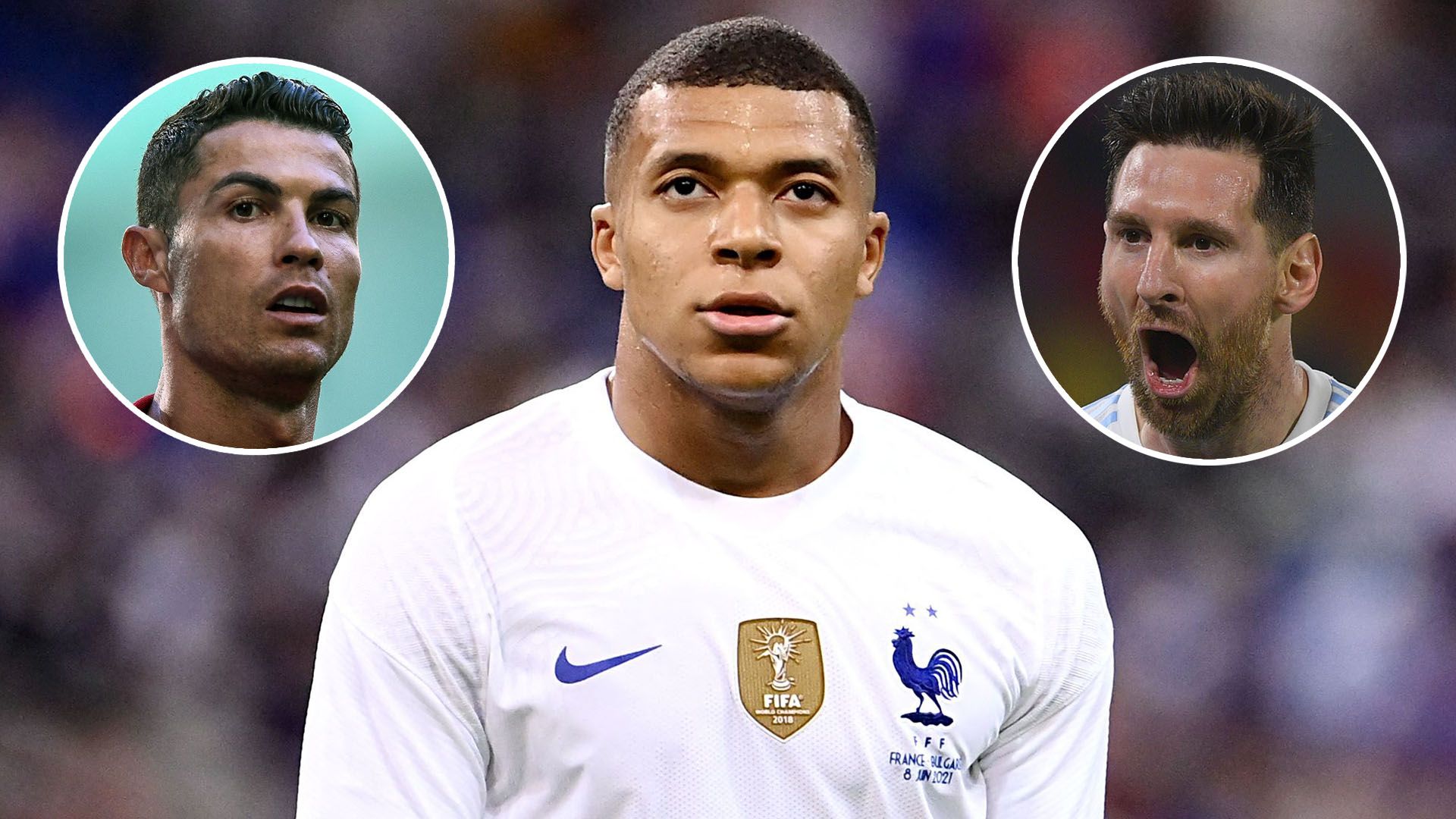 Kylian Mbappe Cristiano Ronaldo Lionel Messi