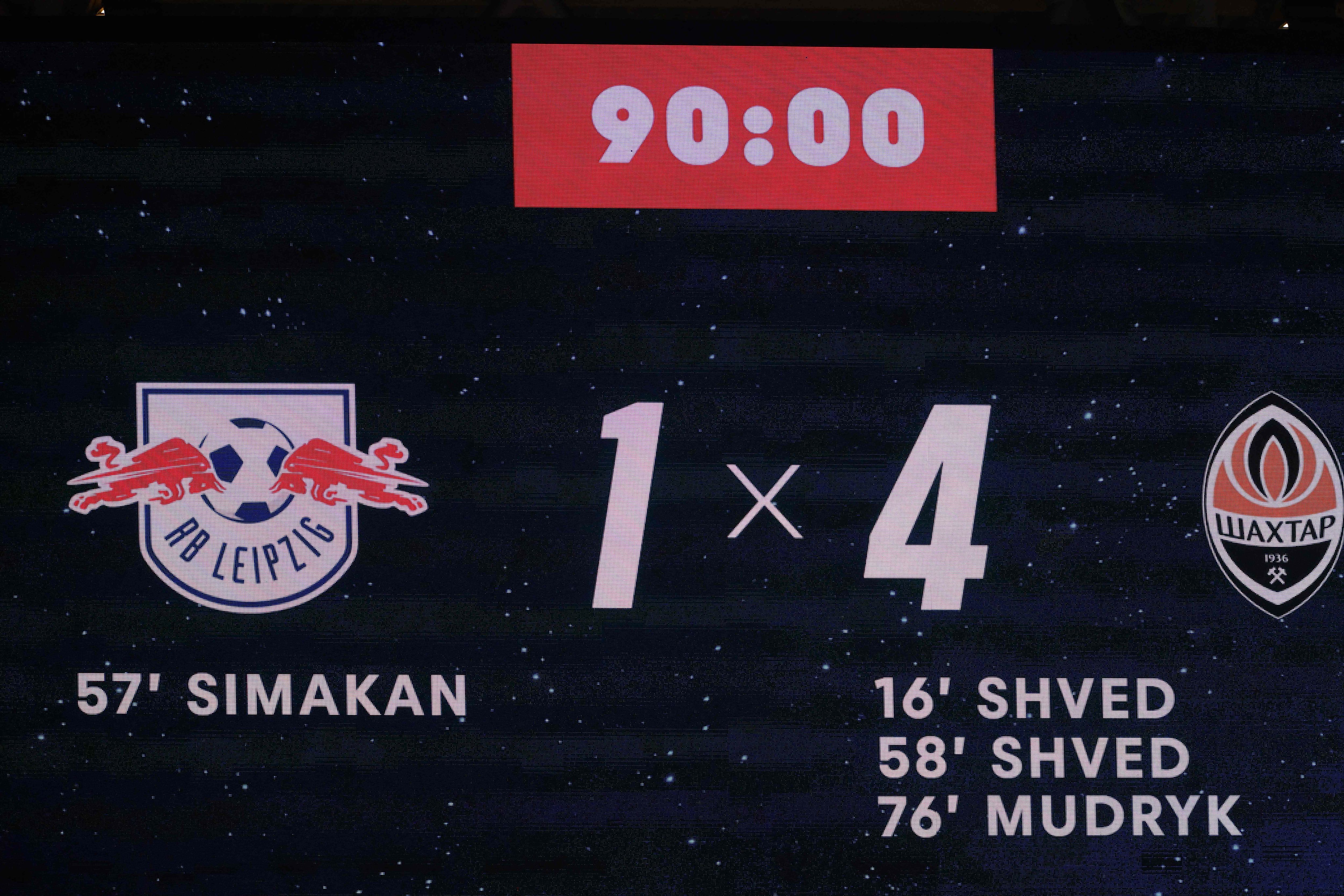 Red Bull leipzig scoreline 