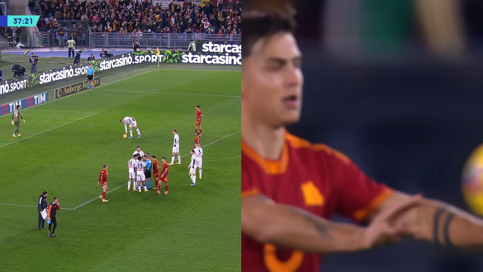 Paulo Dybala Teun Koopmeiners Roma Atalanta