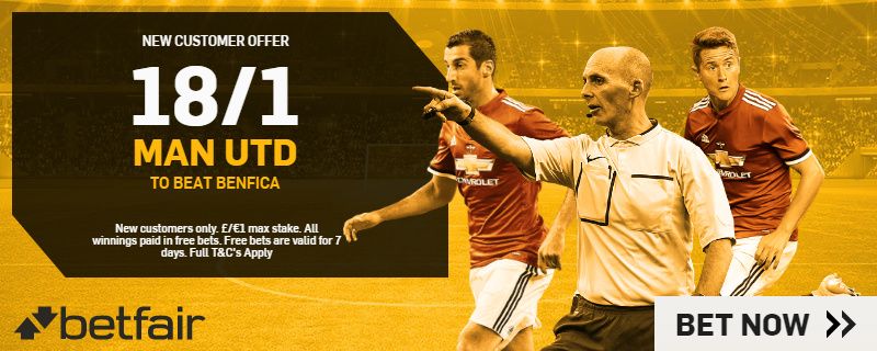 GFX BETFAIR MAN UTD BENFICA OFFER