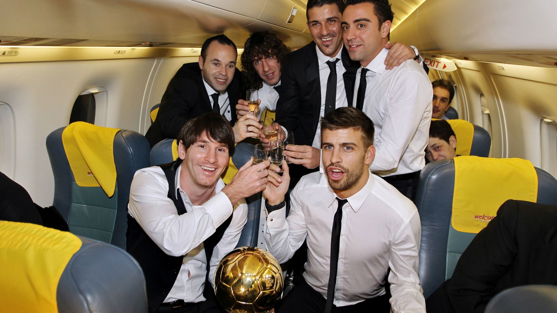 Ballon d'or Messi Xavi Iniesta 2012