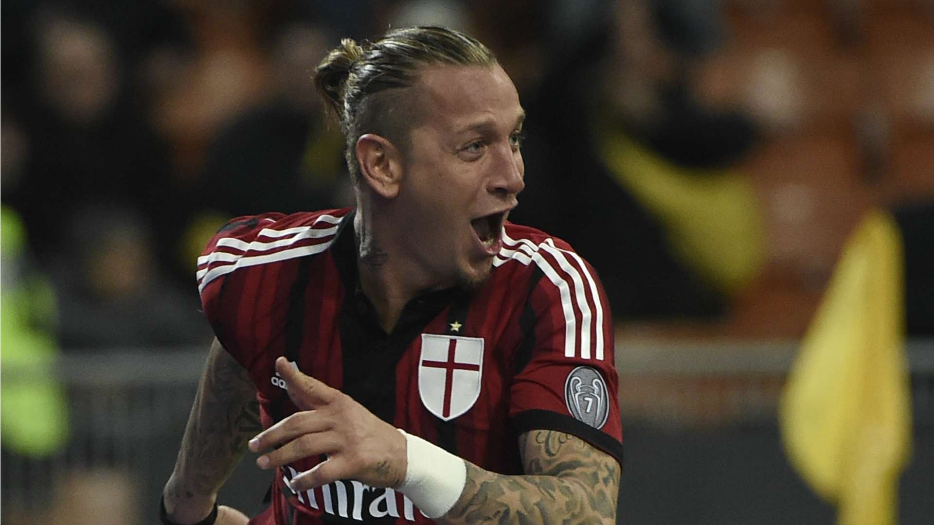 Philippe Mexes celebrating Milan Verona Serie A 07032015