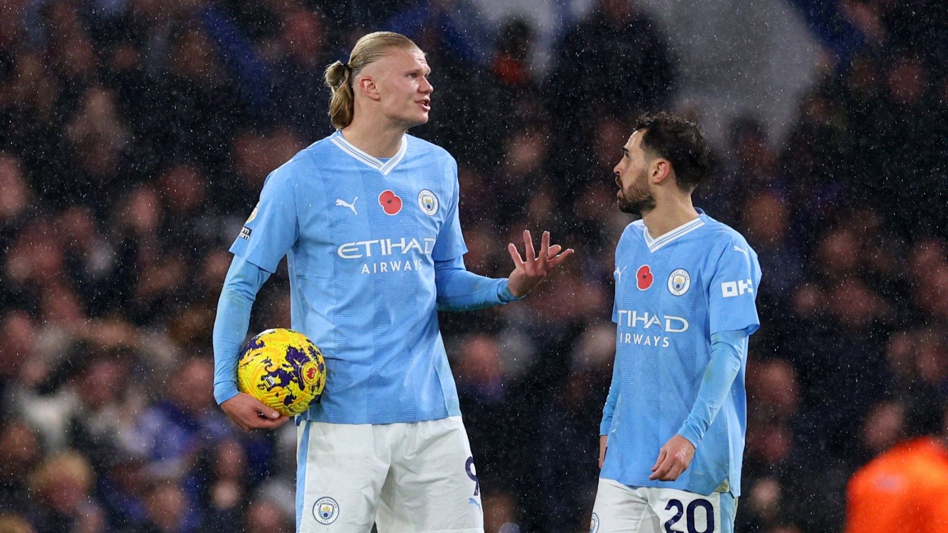 Erling Haaland Bernardo Silva Chelsea Manchester City Premier League 2023-24