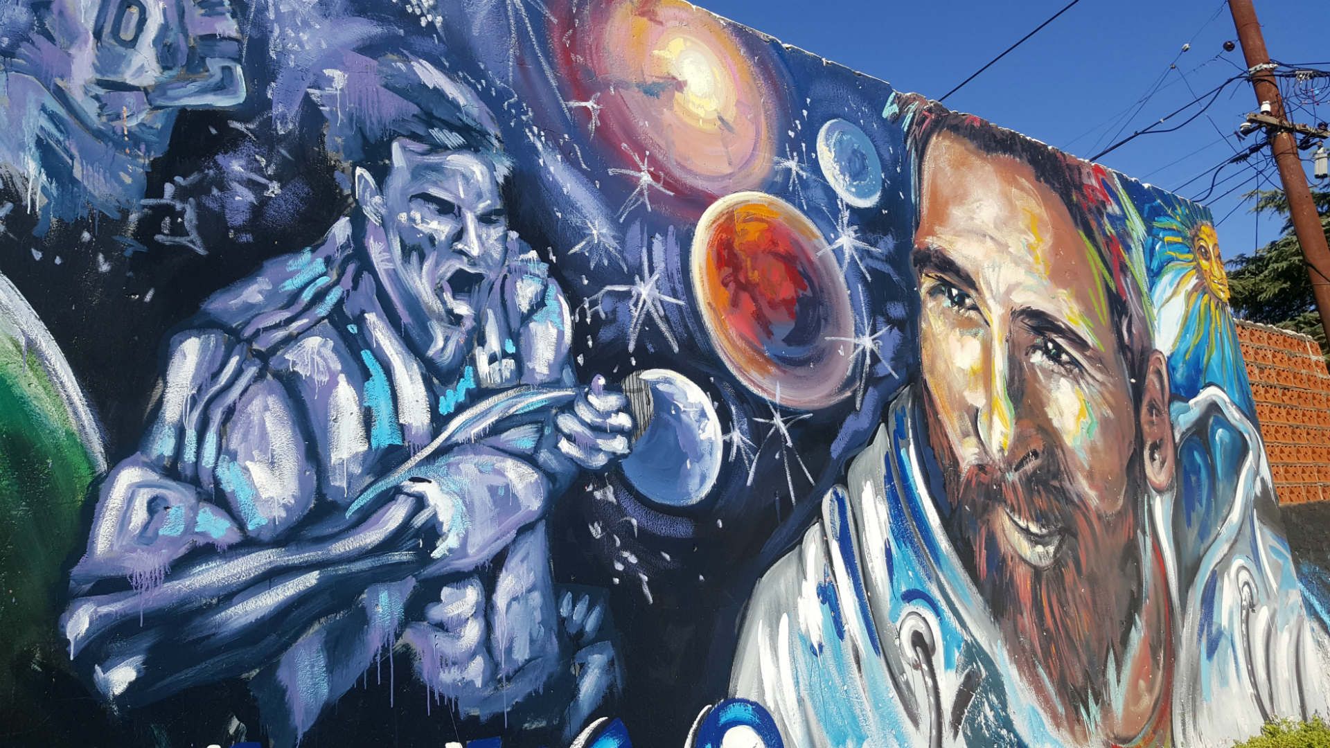 Lionel Messi Barrio Rosario Mural 052018