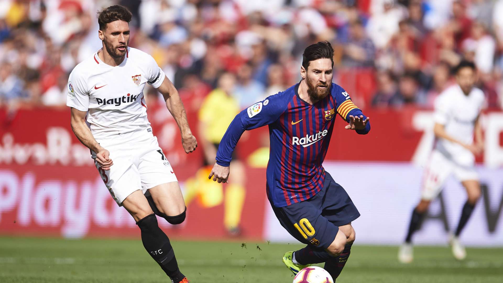Sergi Gomez Lionel Messi Sevilla Barcelona