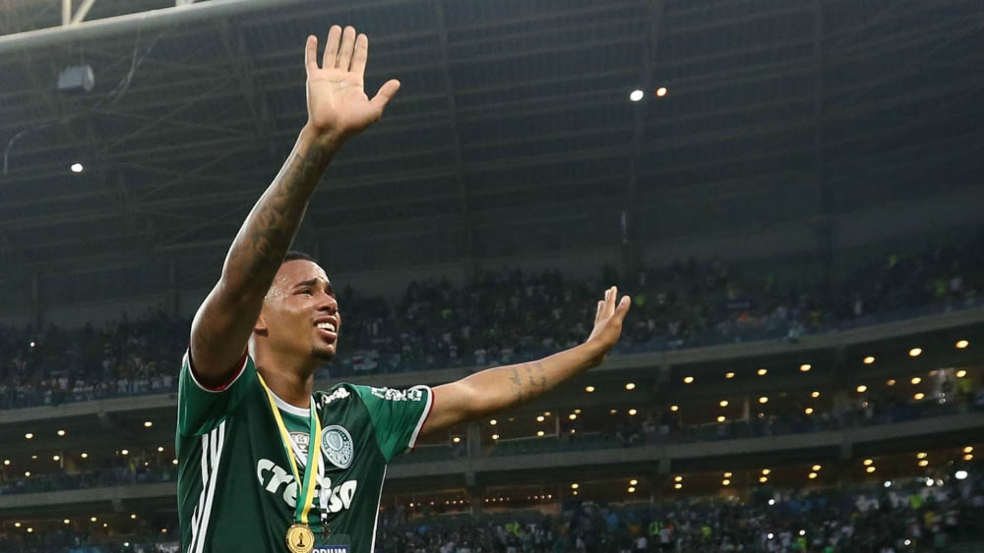 gabriel jesus despedida palmeiras chapecoense 28 11 16