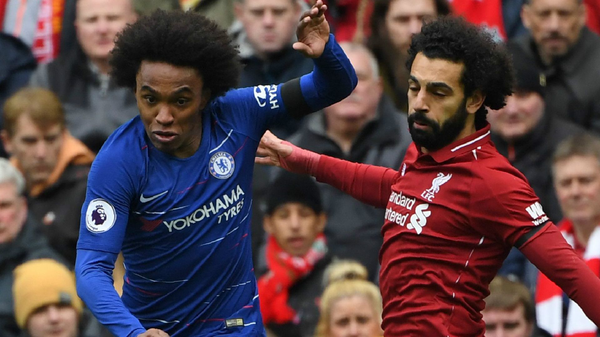 Willian Mohamed Salah Chelsea Liverpool 2018-19