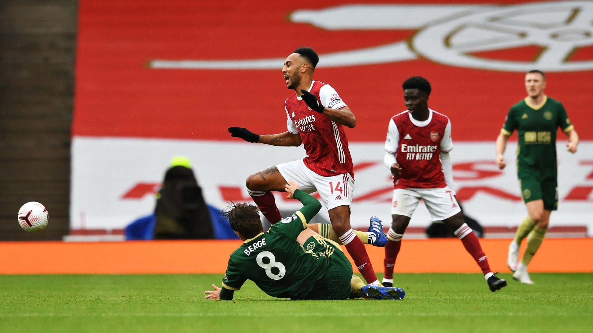 Pierre-Emerick Aubameyang Arsenal Sheffield United 2020