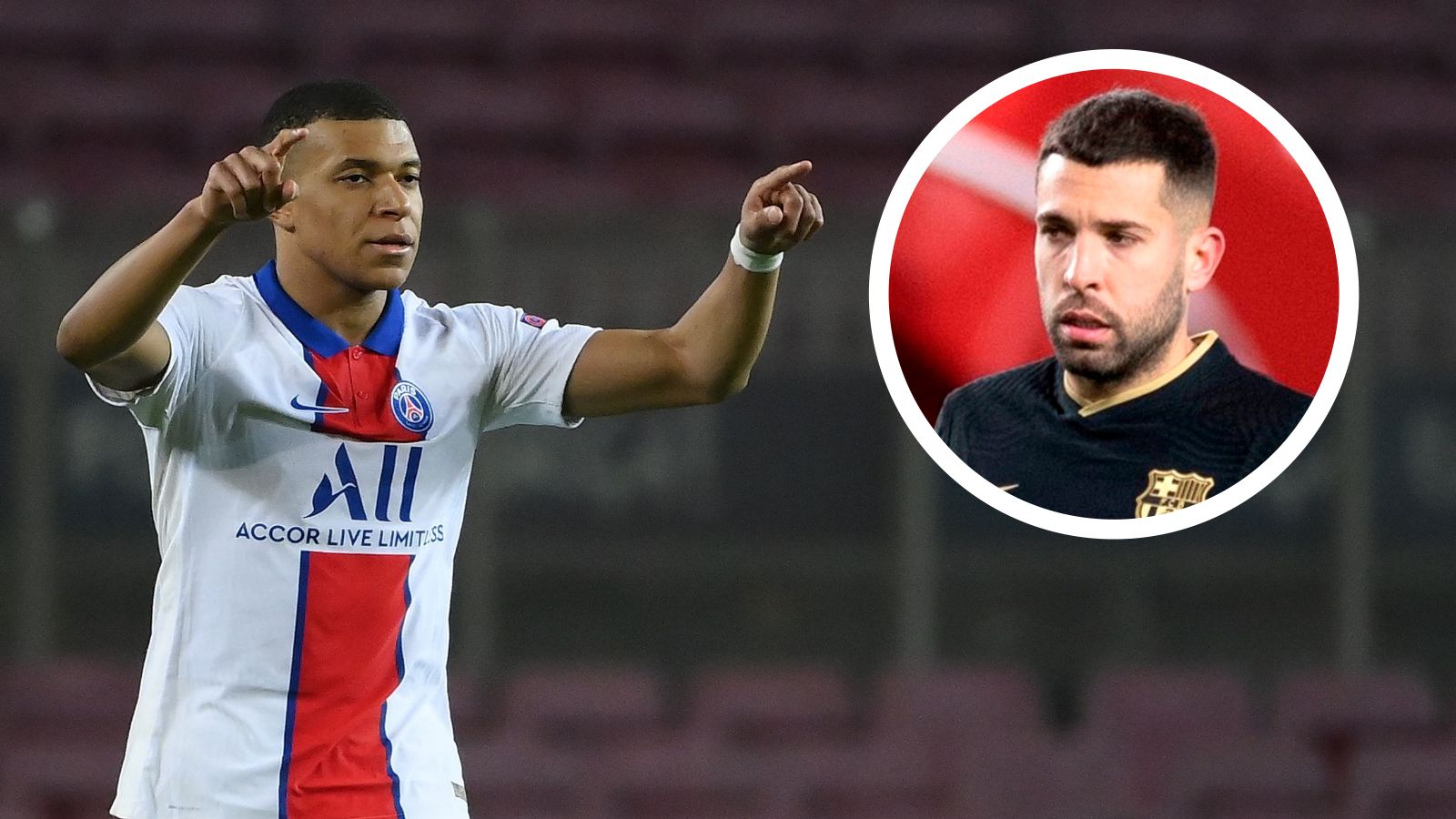 GFX Kylian Mbappe Jordi Alba