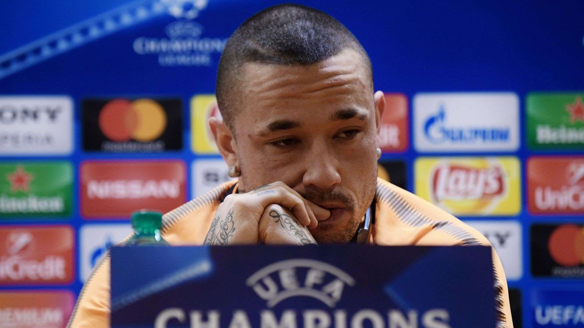 Radja Nainggolan Roma Barcelona press conference 09042018