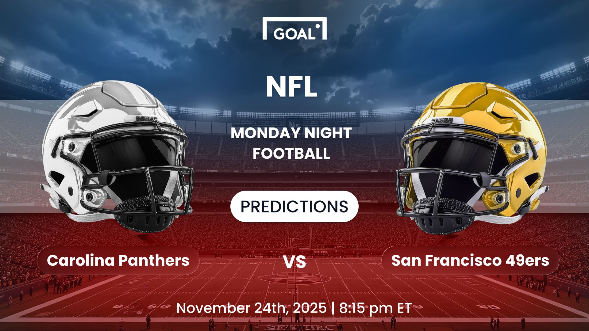 Panthers vs 49ers Predictions Monday Night Football