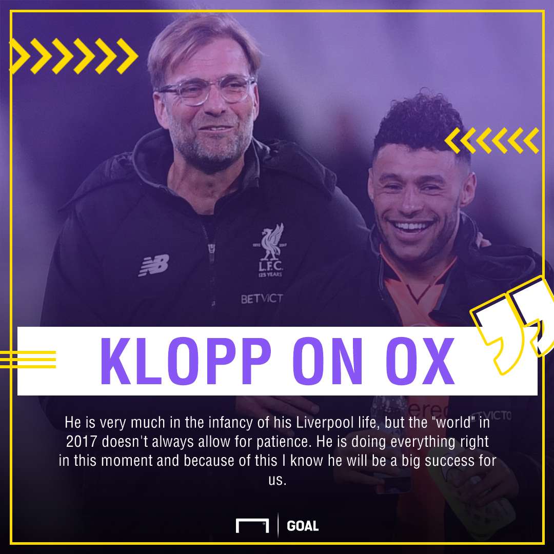 GFX Klopp on Oxlade-Chamberlain