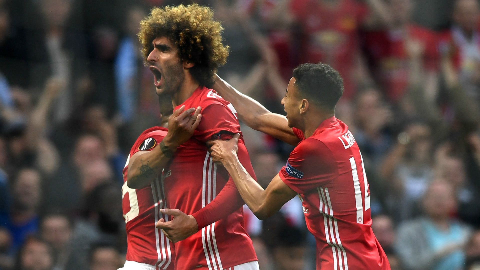Marouane Fellaini Manchester United Europa League