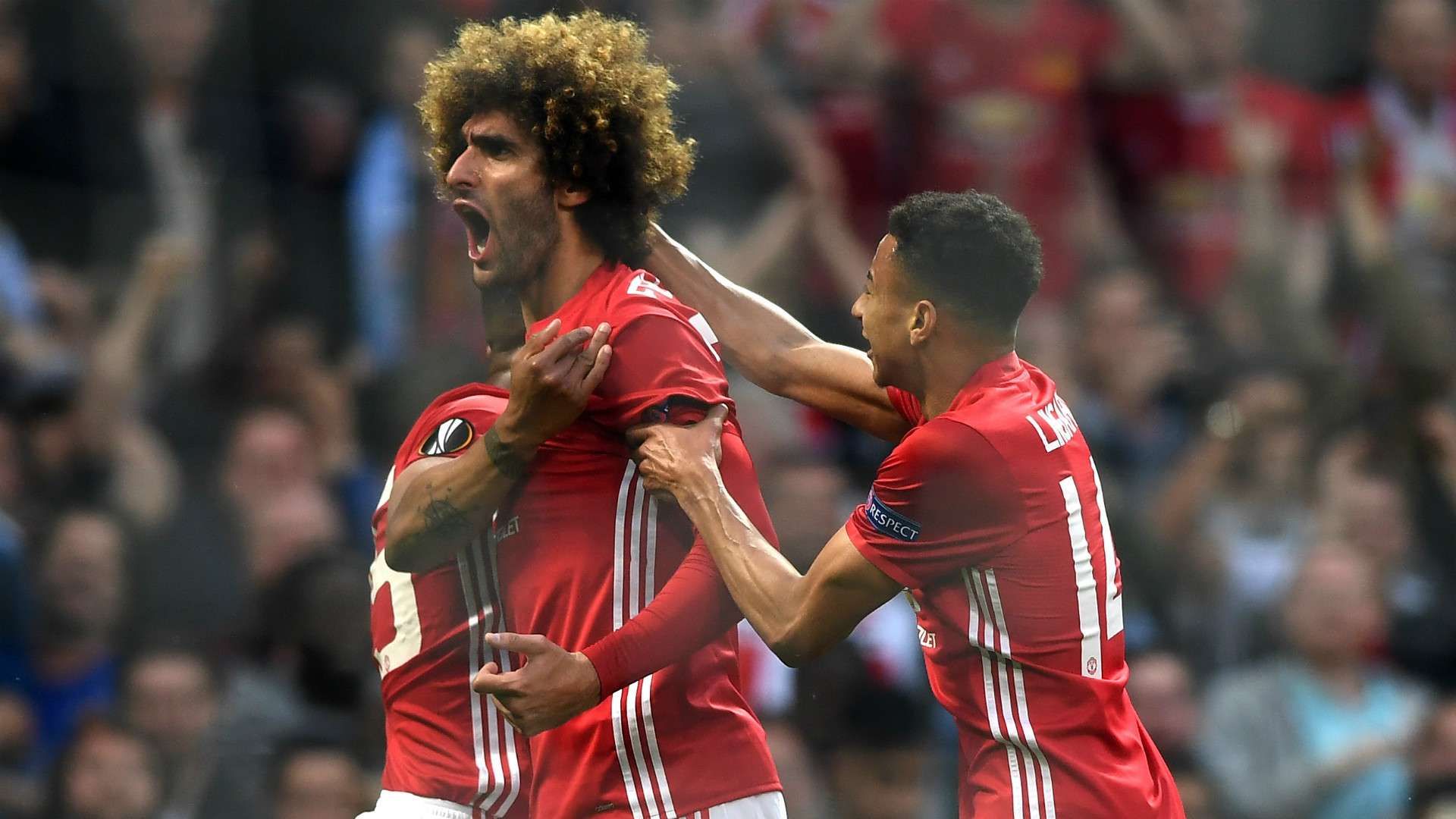 Marouane Fellaini Manchester United Europa League