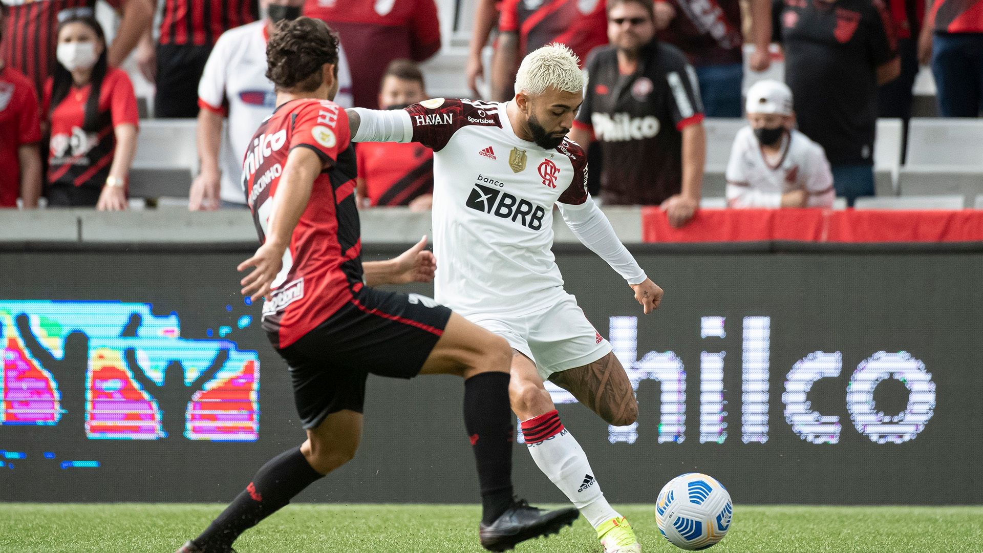 Gabigol, Marcinho, Athletico x Flamengo, Brasileirão, 02112021