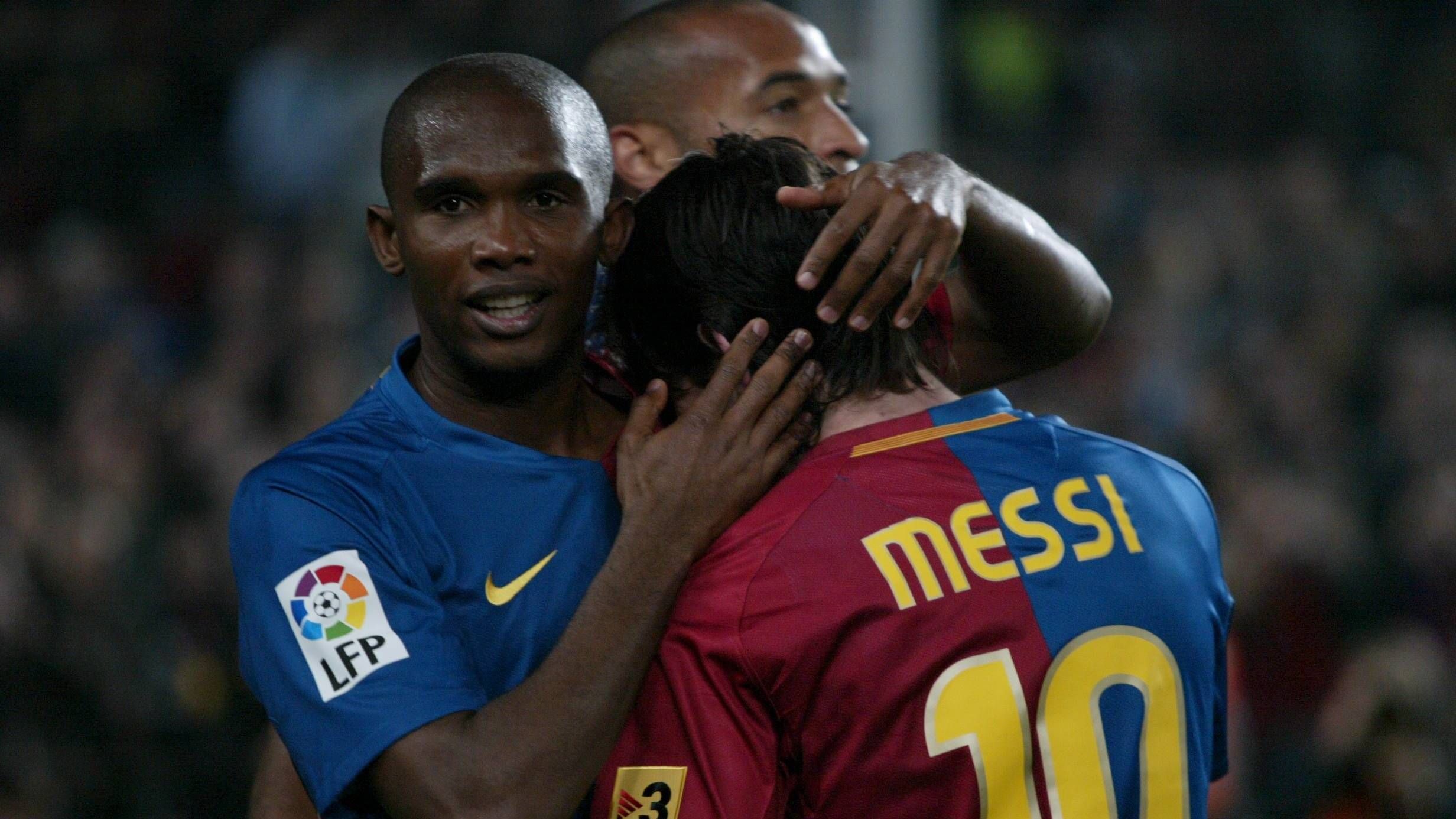 GER ONLY Samuel Eto'o Lionel Messi Barcelona