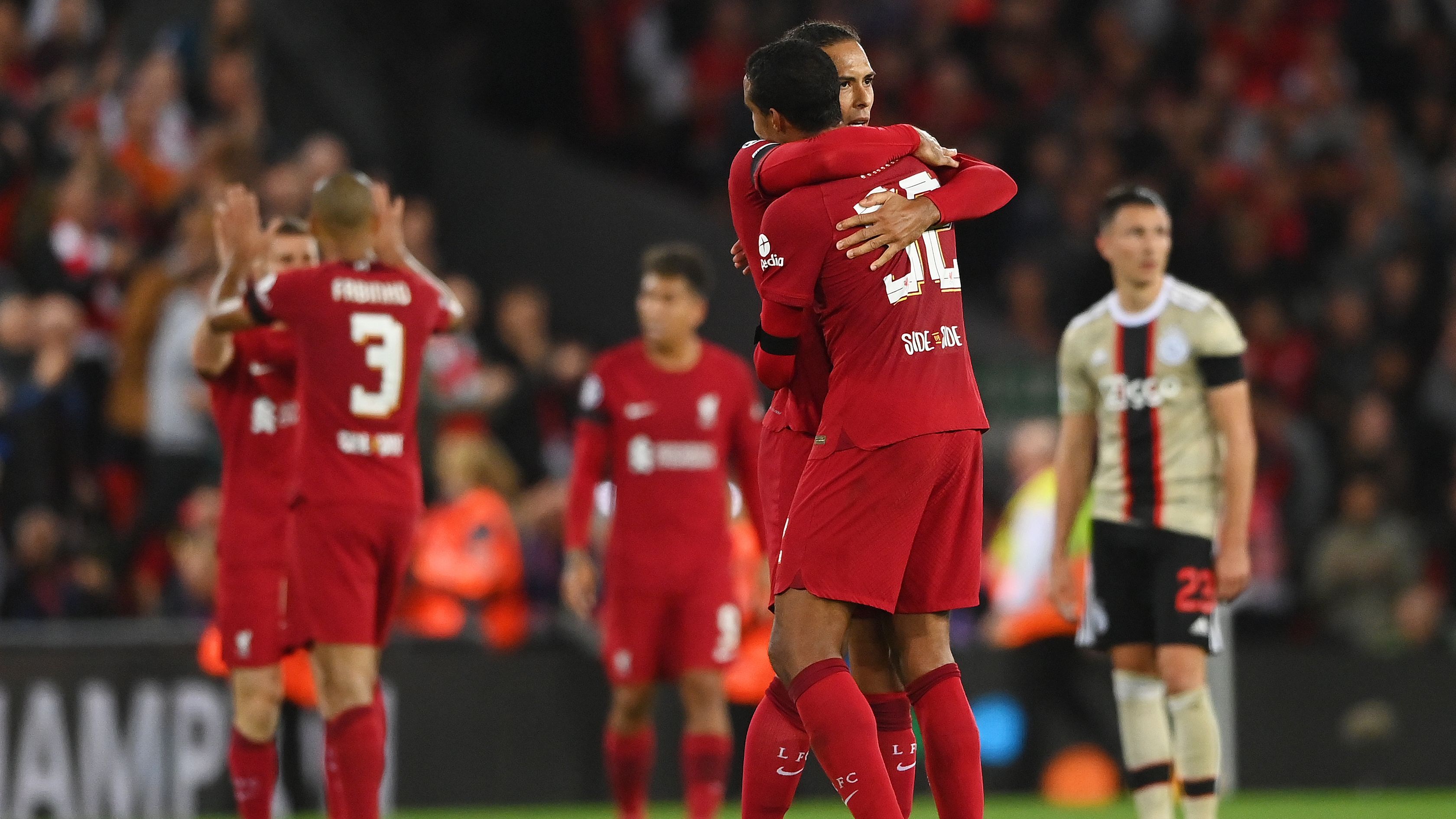 Virgil van Dijk Joel Matip Liverpool Ajax 2022-23