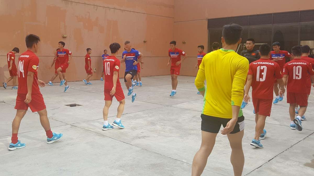 U22 Việt Nam tập nhẹ sáng 12/8