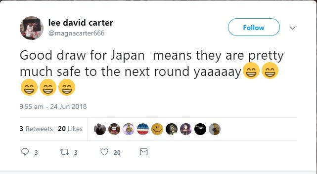 Japan Senegal reaction