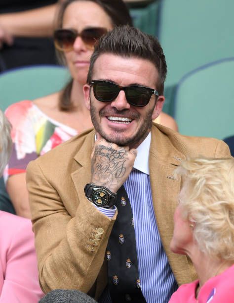David Beckham at the Wimbledon 2019