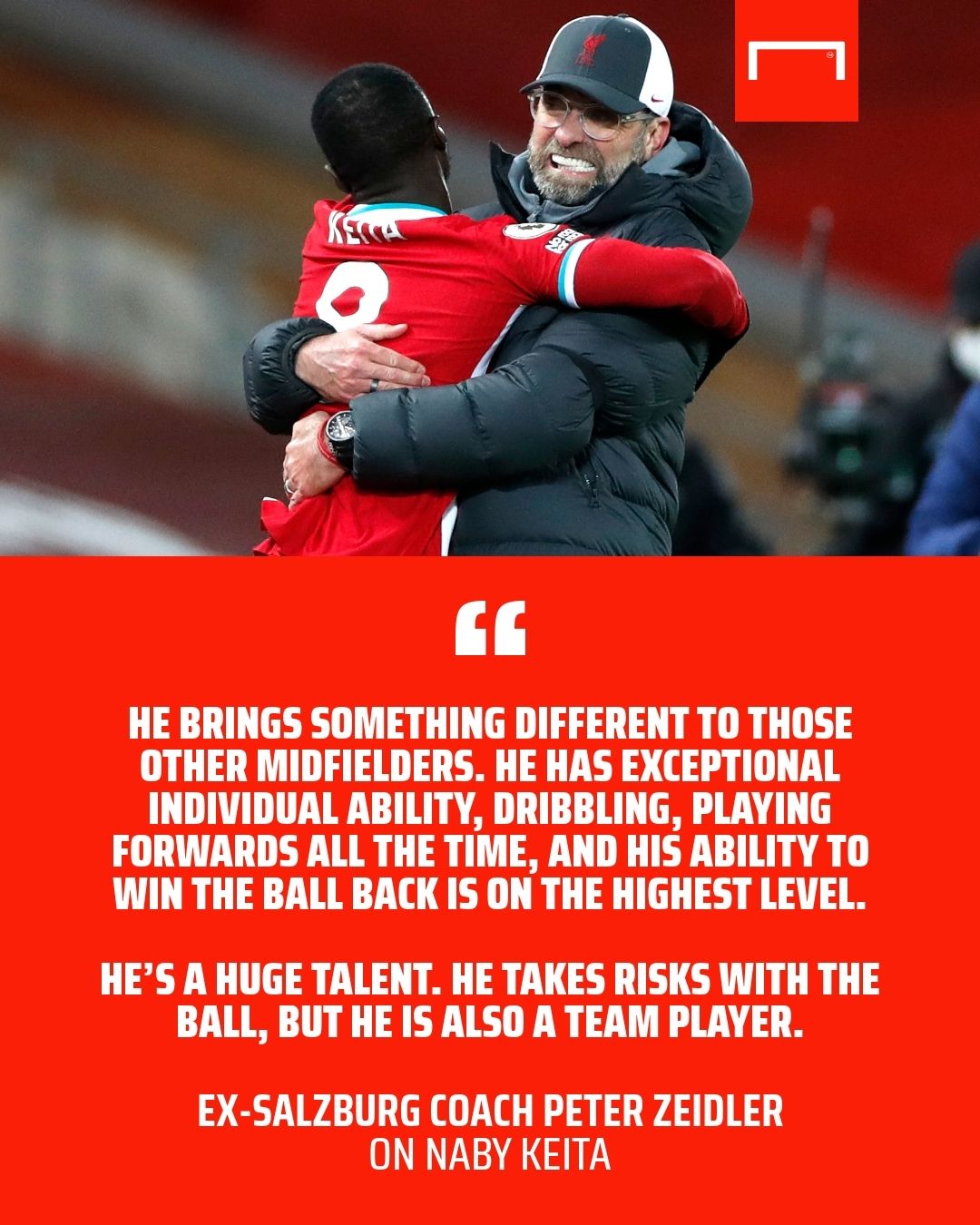 Jurgen Klopp Naby Keita Liverpool GFX