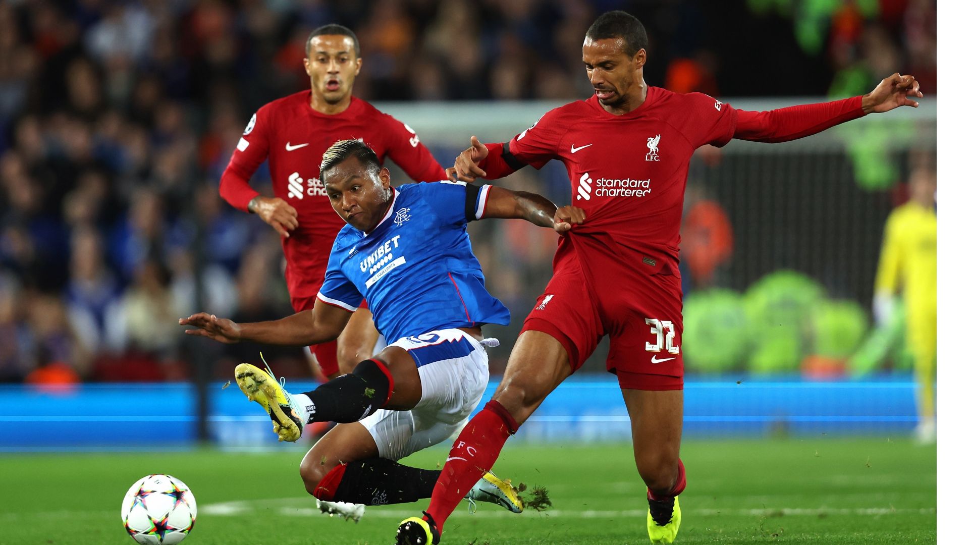 Joel Matip Alfredo Morelos Liverpool Rangers 2022