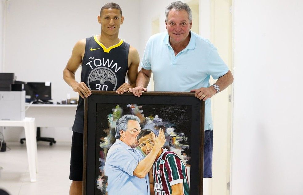 Richarlison e Abel Braga
