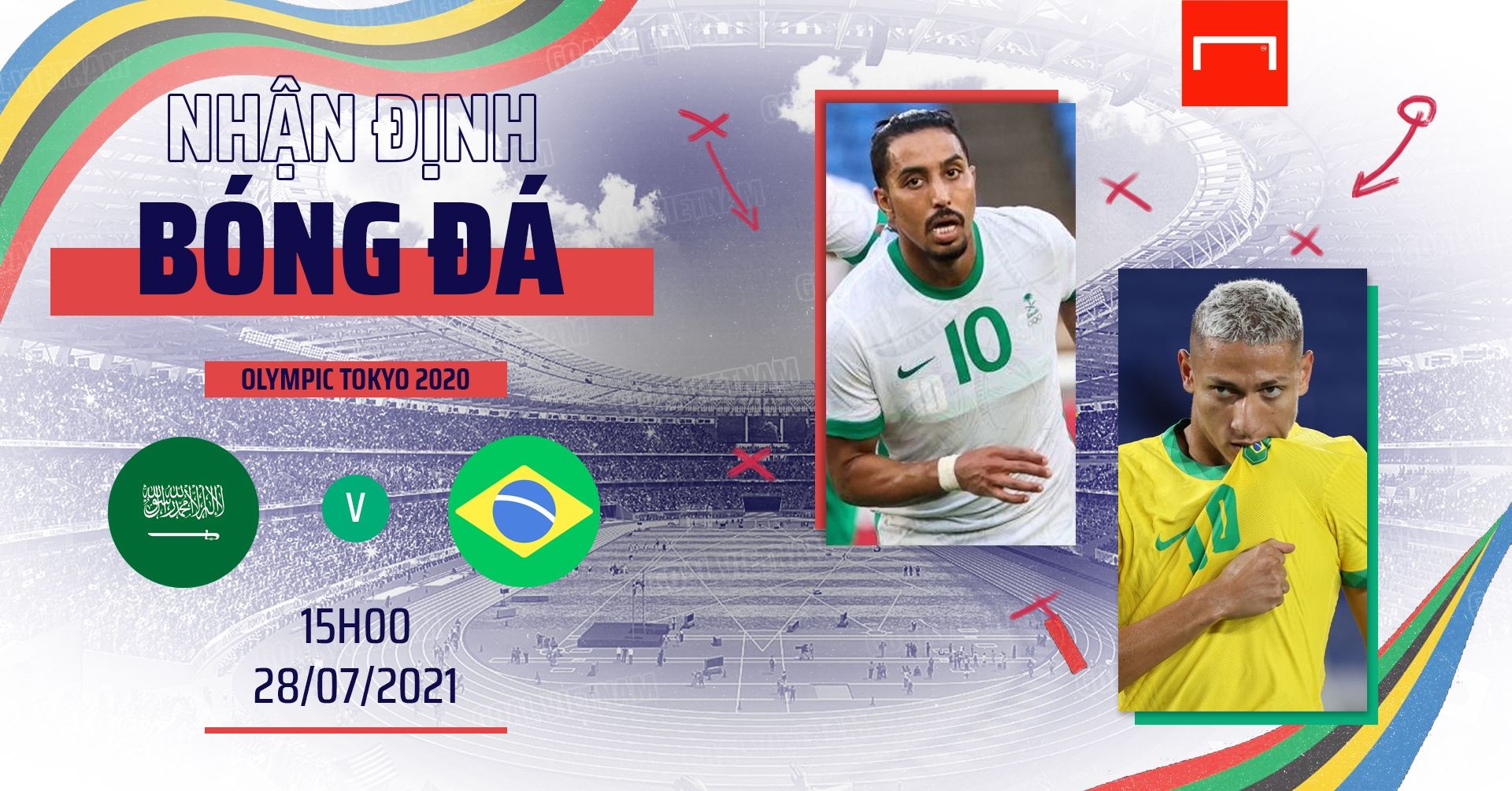 U23 Saudi Arabia vs U23 Brazil Olympic 2020 GFX