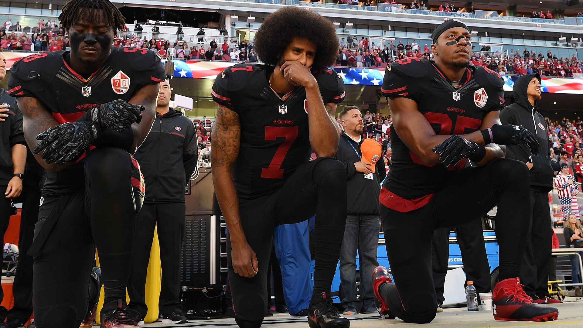 Colin Kaepernick protest anthem San Francisco