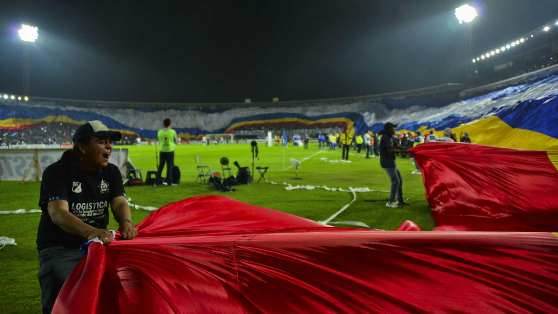 Millonarios bandera El Campín