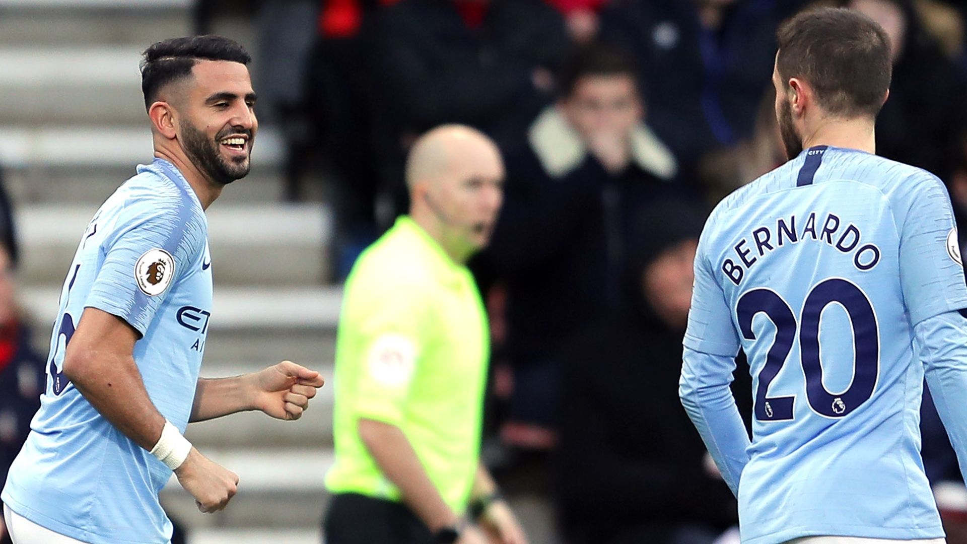 Mahrez Bernardo Manchester City