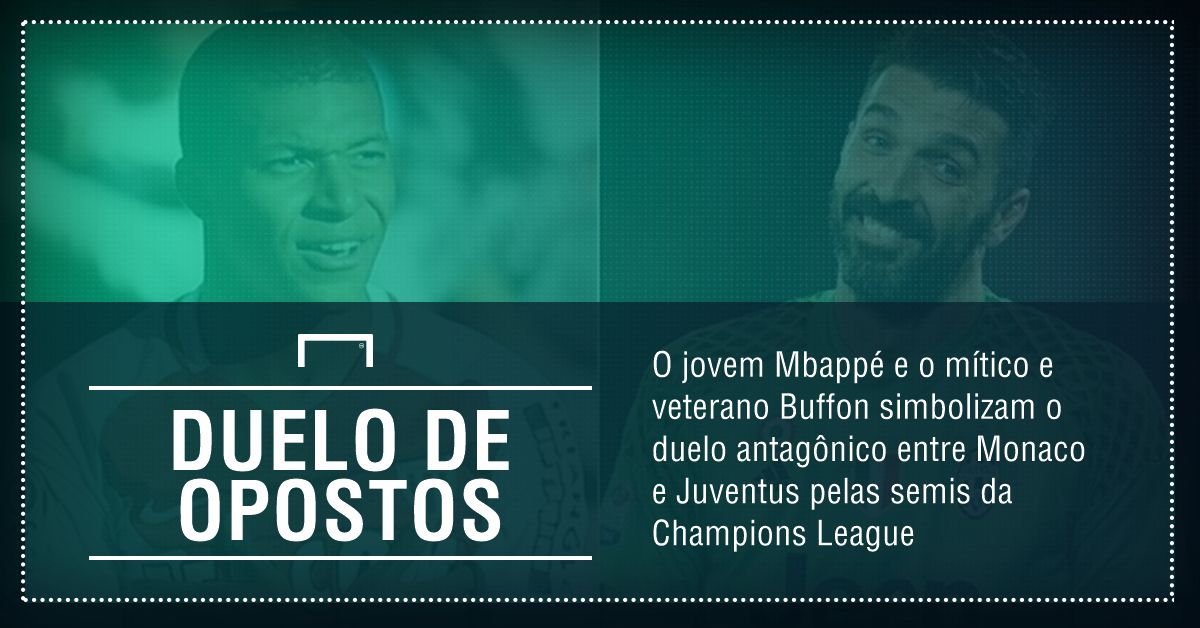 GFX Kylian Mbappé Gianluigi Buffon Monaco Juventus